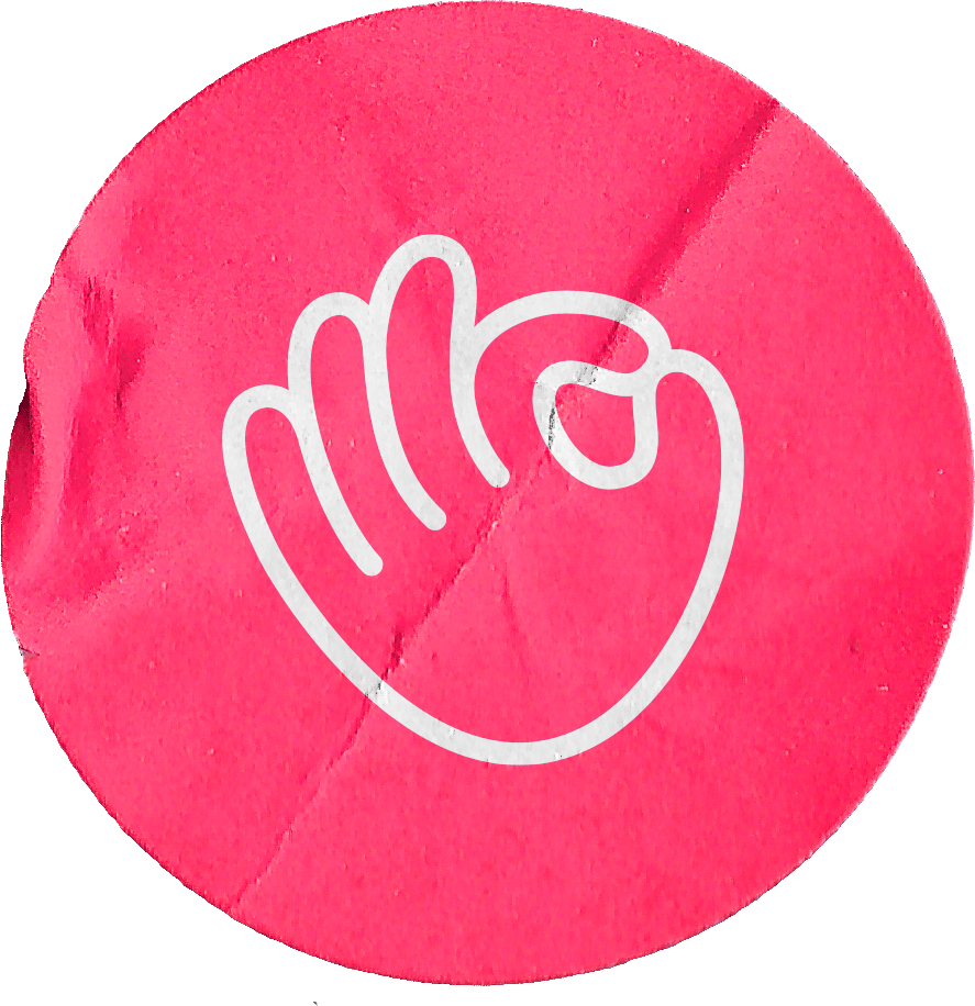 Instamove OK hand sticker